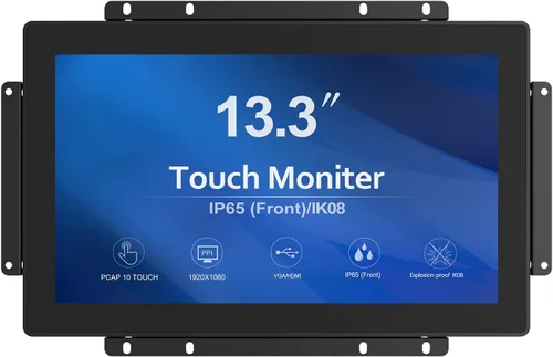 Vista 8 de GreenTouch Monitor táctil PCAP HDMI de 17,8 cm (7 pulgadas) con marco abierto de 1024x600 para mercados de consumo, venta minorista y hostelería