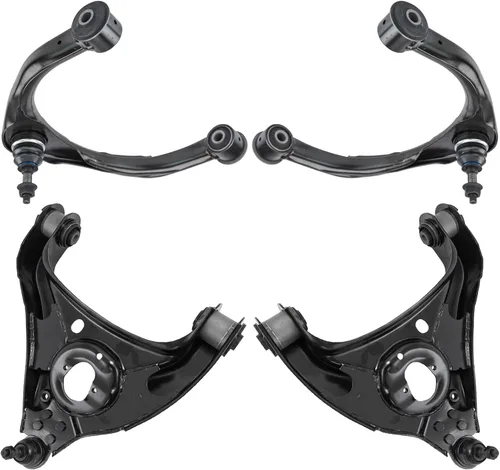 Vista 16 de TRQ Brazo de control superior e inferior del lado del conductor y del pasajero con juego de rótulas compatible con Chevrolet GMC 89-02