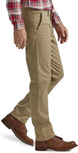 Vista 2 de Lee Pantalón recto delgado con frente plano para hombre