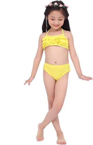 Vista 3 de Gesikai01 Juego de 6 piezas de traje de baño de sirena para natación, traje de sirena, traje de baño para niñas, regalo de cumpleaños de 3 a 12 años