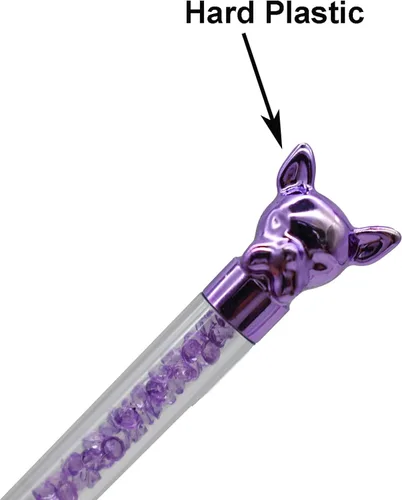 Vista 6 de Maydahui 12 bolígrafos con forma de perro, bolígrafo Bulldog retráctil, diamantes de imitación brillantes, lindos bolígrafos de animales