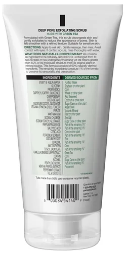 Vista 2 de Exfoliante facial, Garnier Skinactive, con té verde, para piel grasa, 5 fl. oz.