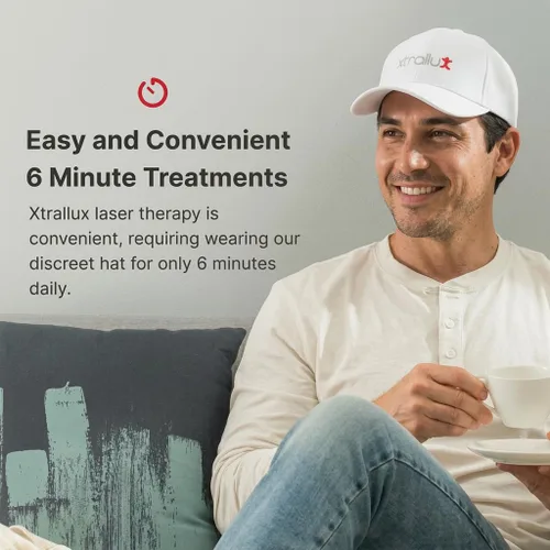 Vista 5 de Alpha Hair Growth Laser Cap (136 láseres) Dispositivo de crecimiento láser aprobado por la FDA para hombres y mujeres, tecnología láser SMT, salida