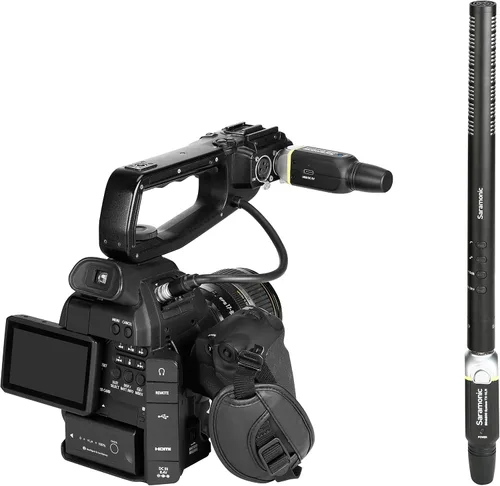 Vista 3 de Saramonic Sistema XLR inalámbrico enchufable de 5.8 GHz para micrófonos dinámicos y alimentados por batería con receptor XLR enchufable