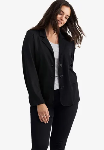 Vista 4 de ellos Blazer de punto Ponte de talla grande para mujer, Multi
