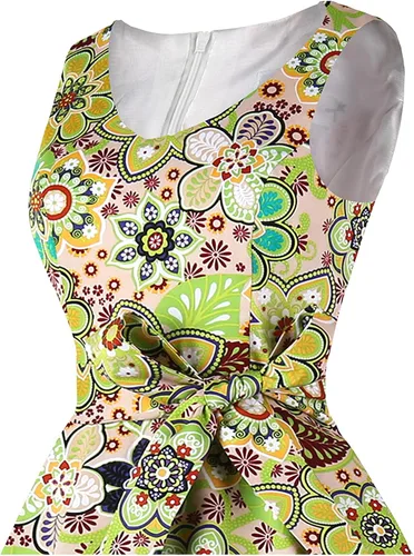 Vista 4 de Dressever - Vestido de cóctel sin mangas y con diseño vintage de los años 50 y 60 para mujer