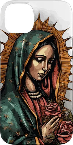 Vista 15 de Funda para iPhone 12 Pro Max Virgen De Guadalupe Católica Virgen De Guadalupe
