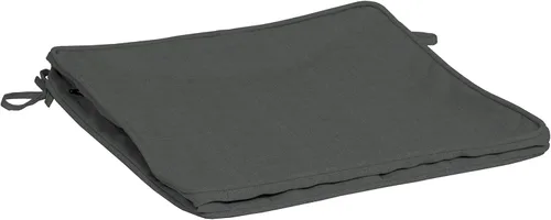 Vista 17 de Arden Selections ProFoam Performance Outdoor Seat Cushion 20 x 20, Onyx Black Cabana Stripe (Pack of 4)