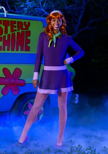 Vista 6 de Disfraz para Mujer Talla Plus Daphne de Scooby Doo Multicolor