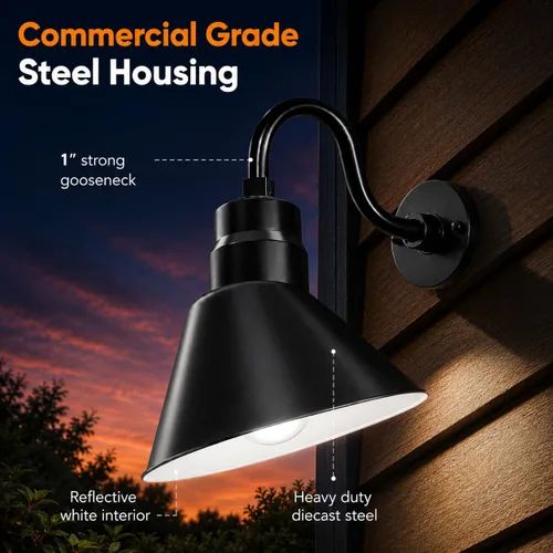 Vista 5 de Artefactos de iluminación cuello de cisne con ledes integradas con brazo de cuello de cisne de 15 in, AA-AS10-19GN, 13.00watts, 120.00 volts
