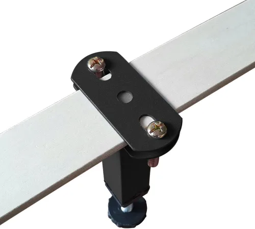 Vista 4 de Patas de soporte de metal para muebles, altura ajustable, marco central de cama resistente, elevadores de pies para plataforma Queen/King, piezas