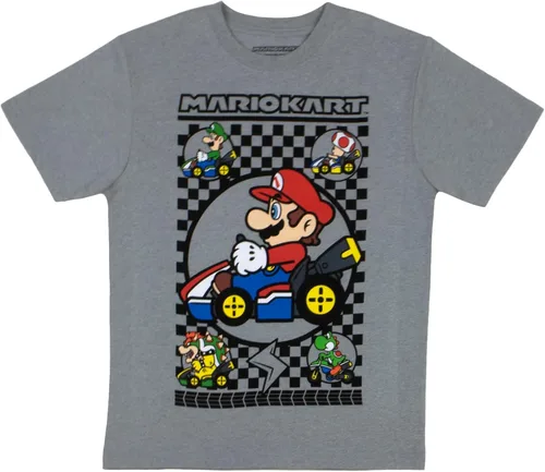 Vista 3 de Nintendo Super Mario Mario Kart - Juego de 3 camisetas de manga corta para niños