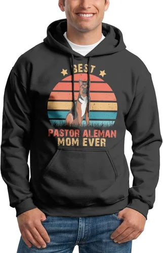 Vista 2 de Best Dog Mom Ever Pastor Aleman Vintage Retro Mama Birthday T-Shirt