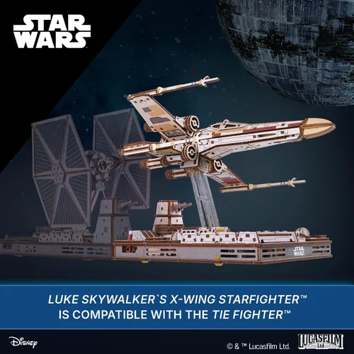Vista 9 de UGEARS Star Wars ™ Luke Skywalker's X-Wing Starfighter™ Rompecabezas 3D