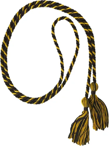 Vista 79 de Cordón de honor de graduación para graduaciones universitarias, escuela secundaria y más duradero y brillante (oro antiguo) - Paquete de 10