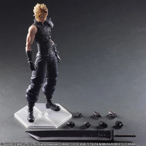 Vista 9 de FIgura de acción Final Fantasy VII Remake Cloud Strife Play Arts Kai