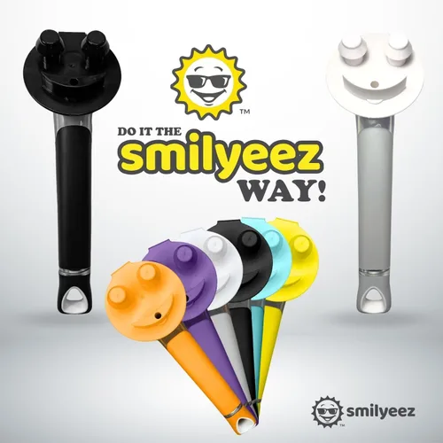 Vista 3 de El mango sonriente original con dispensador de jabón para esponja Scrub Daddy (Reg. TM) y esponja Scrub Moji (negro)