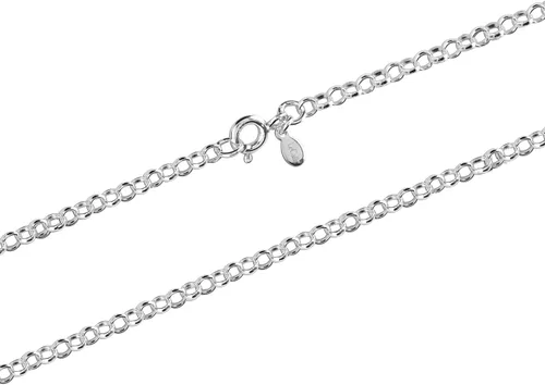 Vista 5 de LeCalla Links 925 Sterling Silver Italian Jewelry Trendy Gift 1.5 MM, 2 MM, 3 MM Rolo Link Chain Necklace for Teen Women and Men with Spring Ring