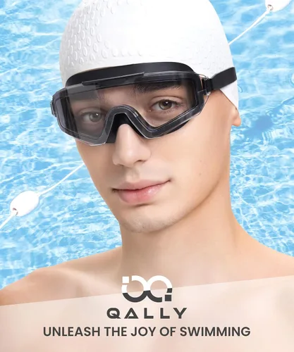 Vista 2 de Gafas de natación para hombres y mujeres, gafas de natación para hombres: antivaho sin fugas, protección UV400, visión amplia, paquete de 3