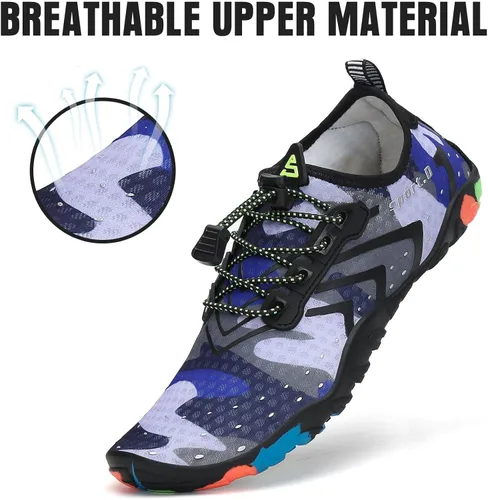 Vista 2 de Seabone Unisex Water Shoes Quick Dry Swim Beach Aqua Shoes for Pool Kayak Surf