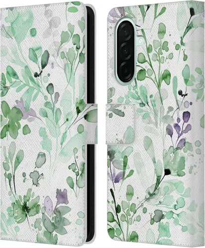 Vista 106 de Head Case Designs Officially Licensed Ninola Beige Wild Grasses Leather Wallet Case Compatible with Samsung Galaxy A07 4G