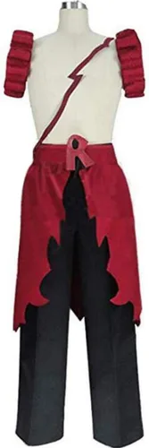 Vista 4 de Disfraz de anime para hombre, traje de cosplay Eijiro Kirishima, disfraz de delantal, uniforme