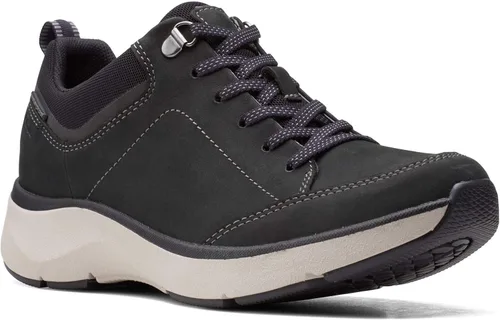 Vista 3 de Clarks Wave 20 encaje negro Nubuckcombinación textil