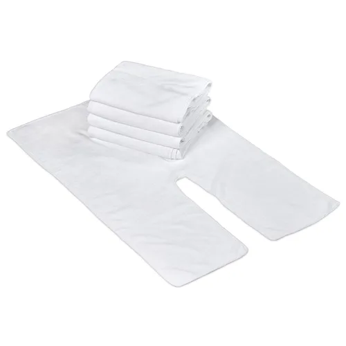 Vista 2 de Toallas faciales profesionales de microfibra de diseño dividido para spa, suministros de esteticista de vapor, herramientas de salón y peluquería