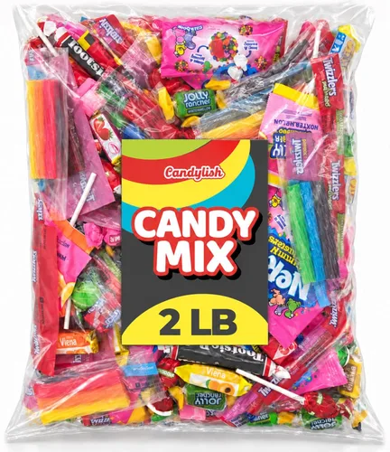 Vista 3 de Paquete variado de caramelos de 4 libras, dulces a granel envueltos