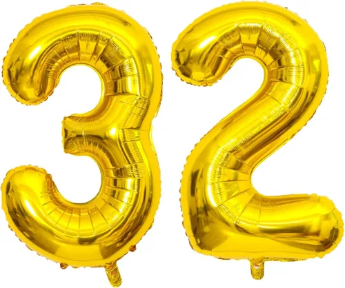 Vista 8 de Globo dorado grande de 40 pulgadas con letras del alfabeto de Mylar de aluminio de helio, globos de número grande para cumpleaños, aniversario