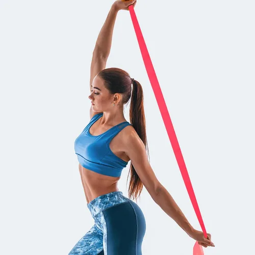 Vista 3 de Versátil banda de resistencia de yoga para entrenamiento de fuerza de cuerpo completo, estiramiento, pilates, entrenamiento, uso de banda
