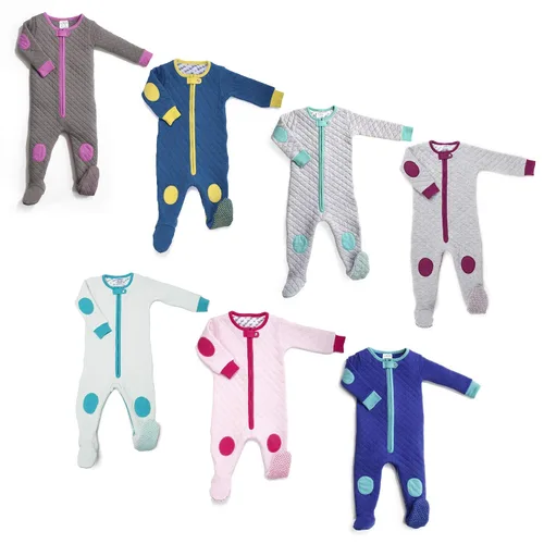 Vista 5 de baby deedee Sleepsie - Pijama de algodón acolchado con pies, 6-12 meses