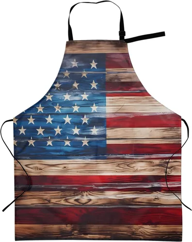 Vista 16 de Delantal de cocina a cuadros rojos y verdes para mujer con cuello ajustable, tamaño adulto, para cocina, pintura, regalo