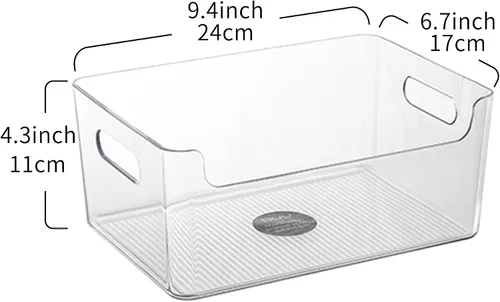 Vista 2 de Cetomo Contenedores para nevera, accesorios de almacenamiento y organización de cocina, transparentes