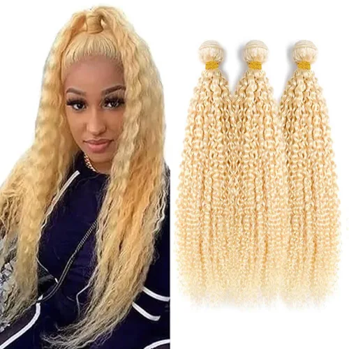 Vista 258 de 300g 1B27 Human Hair Bundles Honey Blonde Bundles Human Hair 10A Brazilian Virgin Remy Hair Extensions 8 10 12 Inch