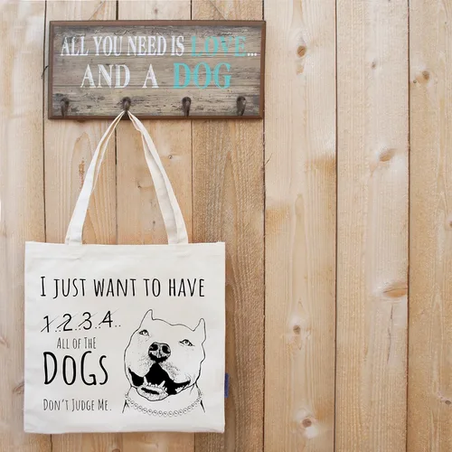 Vista 4 de Pet Studio Art Bolso de mano divertido para perros Todos los perros