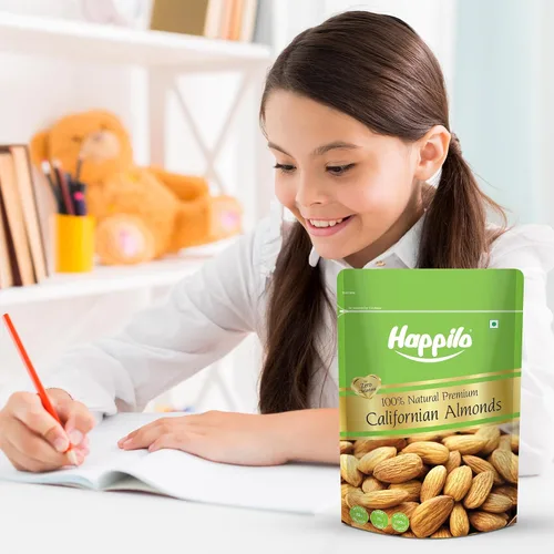 Vista 7 de Happilo Almendras de California 100% naturales premium bolsa de 2.2 lbs Badam Giri Premium Alto en fibra y aumenta la inmunidad Nueces reales