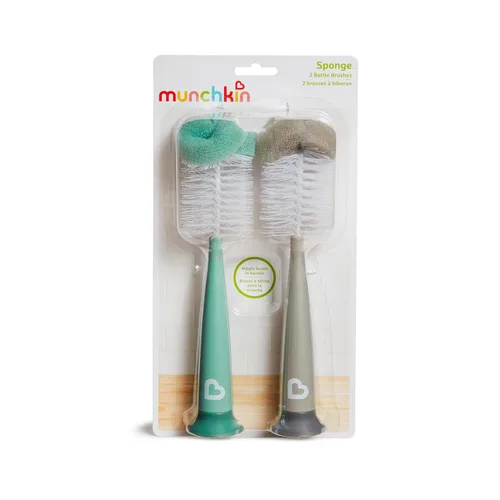 Vista 6 de Munchkin® Sponge™ - Cepillo para botellas, color gris, 2 unidades (paquete de 1)