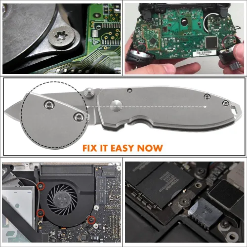 Vista 5 de Destornillador de seguridad Torx T6, destornillador Torx T6H de TECKMAN para Apple Mac Mini, gafas de sol Oakley Juliet, placa principal del mando