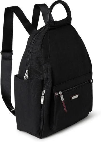 Vista 70 de Baggallini Mochila todo el día para mujer con pulsera de teléfono RFID, Negro, talla única