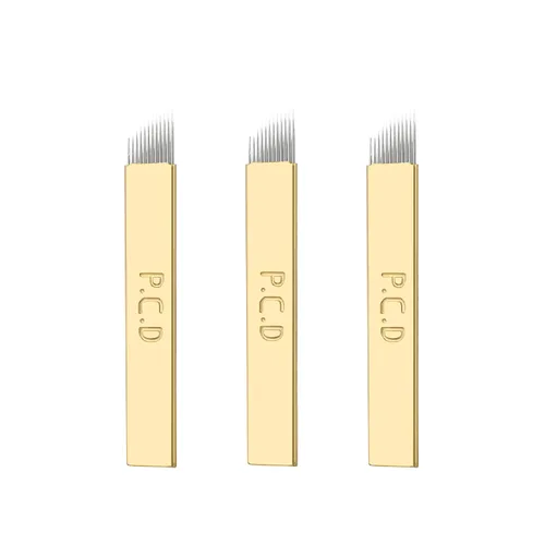 Vista 9 de PCD Microblade Needle, nuevo tatuaje de estrella, 50 piezas, PCD, 12 en forma de U, maquillaje permanente, agujas de microblading de cejas manuales
