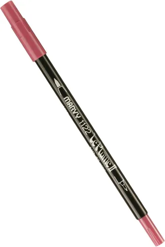 Vista 107 de Uchida 1122-C-3 Marvy Extra Fine Tip Le Plume II Rotulador de doble punta, azul