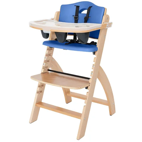 Vista 9 de Silla alta de madera Abiie Beyond Junior con bandeja - Trona ajustable y convertible para bebés y niños pequeños - De 6 meses a 113 kg - Resistente