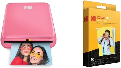 Vista 5 de KODAK Barbie x Step Slim Impresora fotográfica instantánea inalámbrica portátil de 2"x3" Papel fotográfico prémium (50 hojas)
