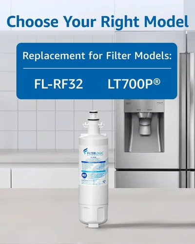 Vista 4 de Filterlogic 469690 ADQ36006101 Filtro de agua para refrigerador, repuesto para LG® LT700P®, Kenmore® 9690, 46-9690, 469690, ADQ36006102, LT700PC