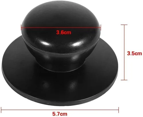 Vista 3 de 2 tapas de olla Konbs Cookware cacerola cacerola cacerola reemplazo de asas de sujeción botón