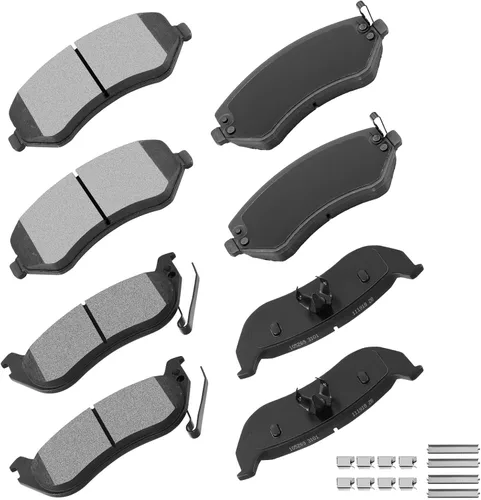 Vista 34 de cciyu - Juego de pastillas de freno de cerámica profesionales delanteras - Para Geo Prizm (1993-1997), Toyota Camry (1992-2001), Celica (1994-1997)