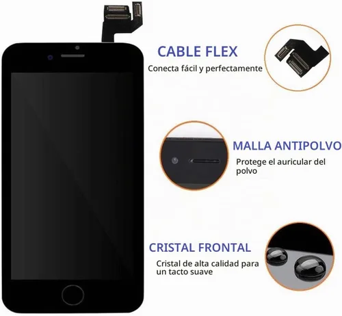Vista 3 de Brinonac para iPhone 6s Reemplazo de pantalla negra, pantalla táctil LCD digitalizador montaje completo con herramientas de reparación completas