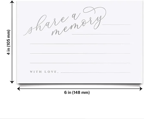 Vista 5 de Bliss Collections Tarjetas de memoria, escritura de corazón, tarjetas para bodas, duchas, cumpleaños, celebración de la vida, funeral, jubilación