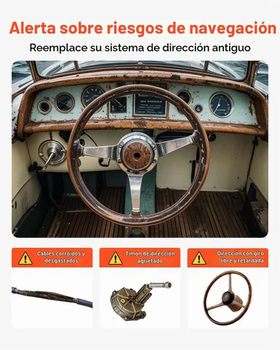 Vista 9 de Kit de Sistema de Dirección para Barco VEVOR